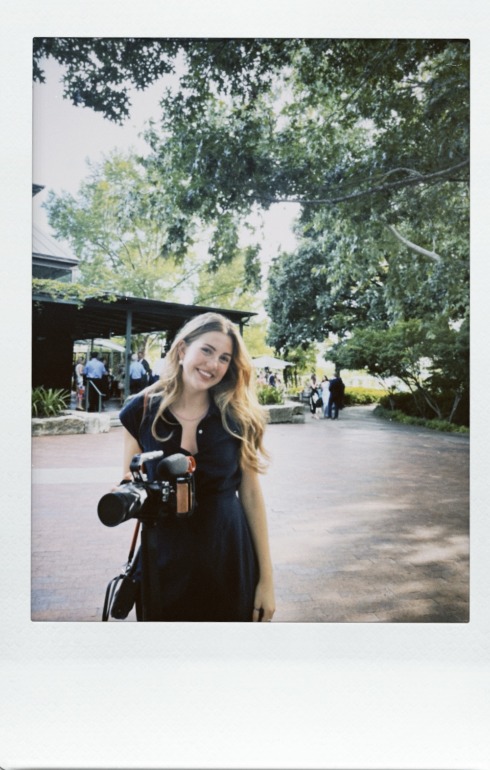 Anabelle, candid, with her camera
